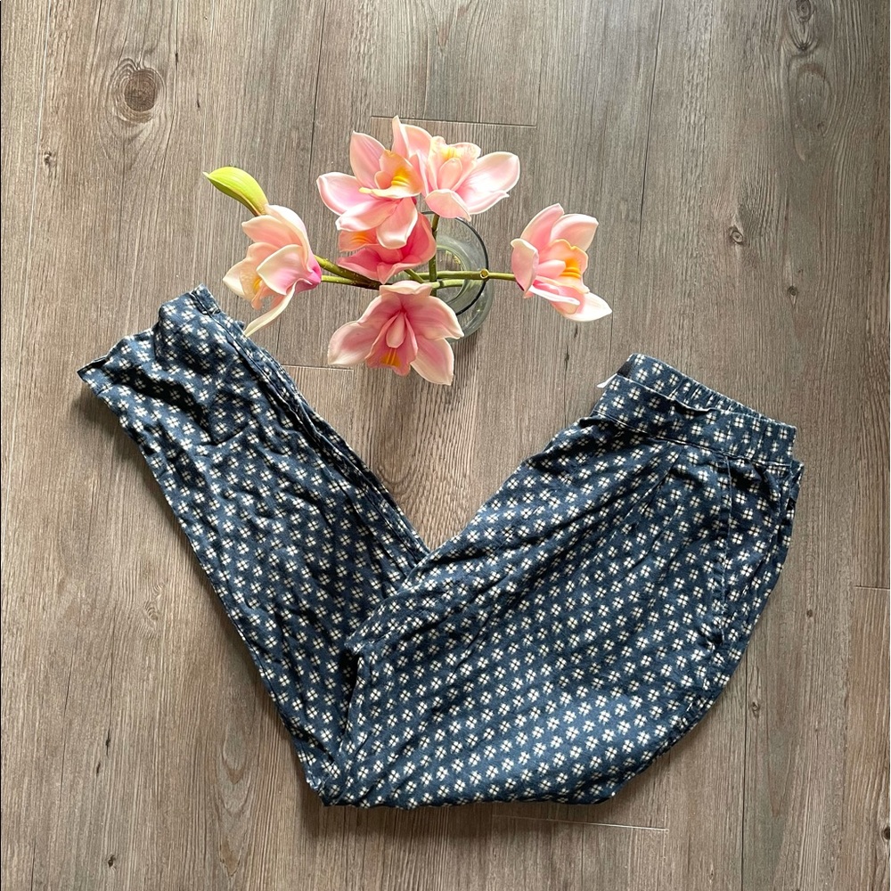 Urban Outfitters Navy Patterned Joggers - Picture 2 of 5